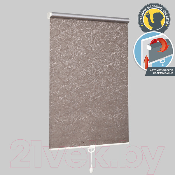 Изображение товара Рулонная штора Delfa Сантайм Венеция Термо-Блэкаут СРШП-05В 79518 (52x170, тауп)