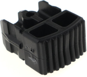 Изображение товара Опорная заглушка для лестницы Новая Высота 1910001 (черный)