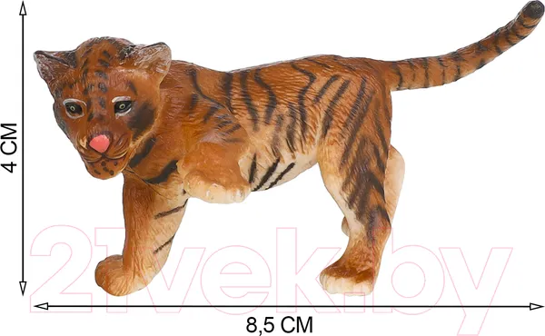 Изображение товара Набор фигурок игровых Masai Mara Мир диких животных. Семья тигров и семья зебр / MM211-254