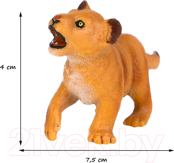 Изображение товара Набор фигурок коллекционных Masai Mara Мир диких животных. Семья тигров и семья львов / MM211-256