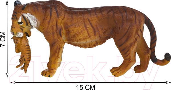 Изображение товара Набор фигурок коллекционных Masai Mara Мир диких животных. Семья тигров и семья львов / MM211-256