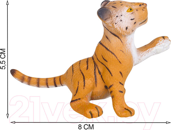 Изображение товара Набор фигурок коллекционных Masai Mara Мир диких животных. Семья тигров и семья львов / MM211-256