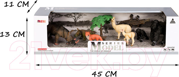 Изображение товара Набор фигурок коллекционных Masai Mara Мир диких животных / MM211-260