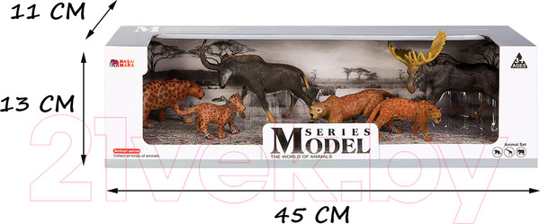 Изображение товара Набор фигурок коллекционных Masai Mara Мир диких животных / MM211-281