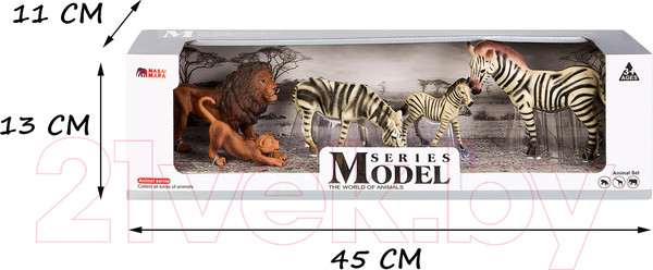 Изображение товара Набор фигурок коллекционных Masai Mara Мир диких животных / MM211-287