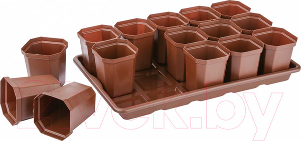 Изображение товара Набор горшков для рассады Альтернатива М1007