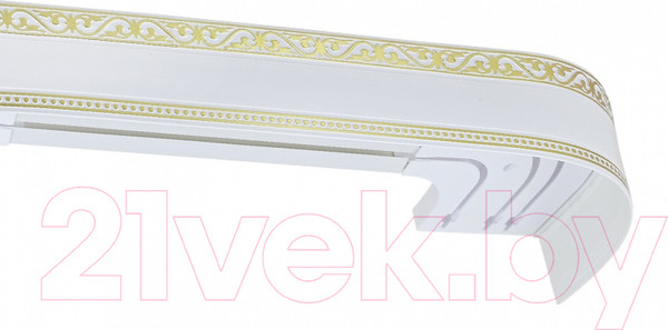 Изображение товара Карниз для штор LEGRAND Монарх с поворотами 1.6 / 58065867 (белый глянец)