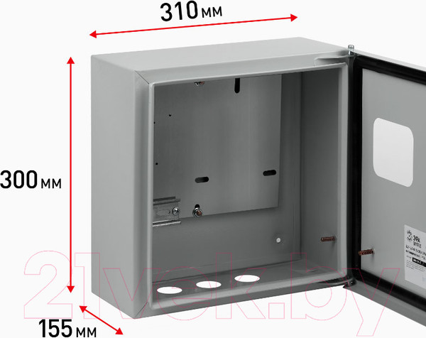 Изображение товара Корпус металлический ЭРА Simple ЩУ-1-1-0-76 IP54 / Б0046702