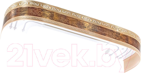 Изображение товара Карниз для штор LEGRAND Монарх с поворотами 1.6 / 58065866 (антик золото)