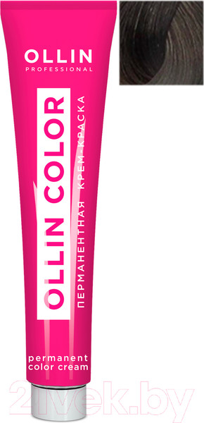 Изображение товара Крем-краска для волос Ollin Professional Color перманентная 5/1 (100мл, светлый шатен пепельный)