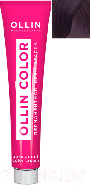 Изображение товара Крем-краска для волос Ollin Professional Color перманентная 5/22 (100мл, светлый шатен фиолетовый)