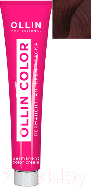 Изображение товара Крем-краска для волос Ollin Professional Color перманентная 5/6 (100мл, светлый шатен красный)