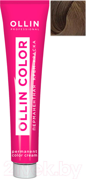 Изображение товара Крем-краска для волос Ollin Professional Color перманентная 6/1 (100мл, темно-русый пепельный)