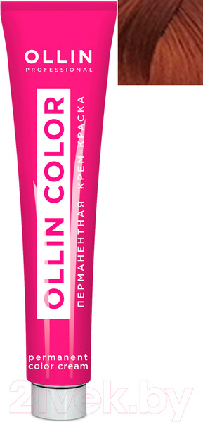 Изображение товара Крем-краска для волос Ollin Professional Color перманентная 6/4 (100мл, темно-русый медный)