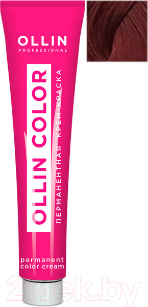 Изображение товара Крем-краска для волос Ollin Professional Color перманентная 6/5 (100мл, темно-русый махагоновый)