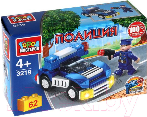 Изображение товара Конструктор Город мастеров Полицейский На Машине / 3219-PZ