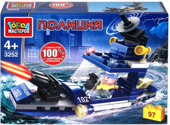 Изображение товара Конструктор Город мастеров Полицейский катер / 3252-PZ