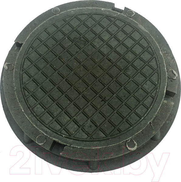 Изображение товара Люк канализационный Стандартпарк Круглый малый садовый / 352252 (450x60, зеленый)