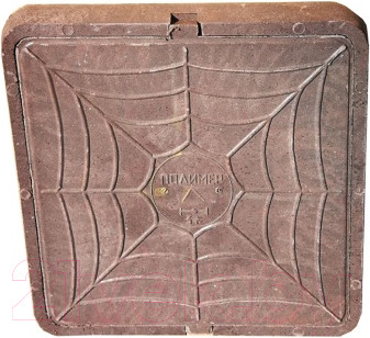 Изображение товара Люк канализационный Стандартпарк Полимерно-композитный квадратный / 3548714 (665x60, коричневый)