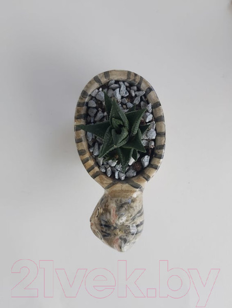 Изображение товара Кашпо Нашы майстры Кот / 1159-4 (полосатый)