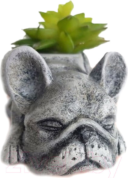 Изображение товара Кашпо Нашы майстры Бульдог / 1166 (серый)
