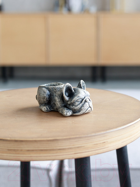 Изображение товара Кашпо Нашы майстры Бульдог / 1166 (серый)