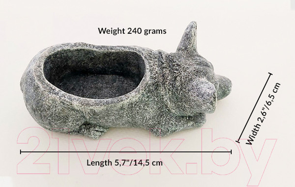 Изображение товара Кашпо Нашы майстры Корги / 1167 (серый)