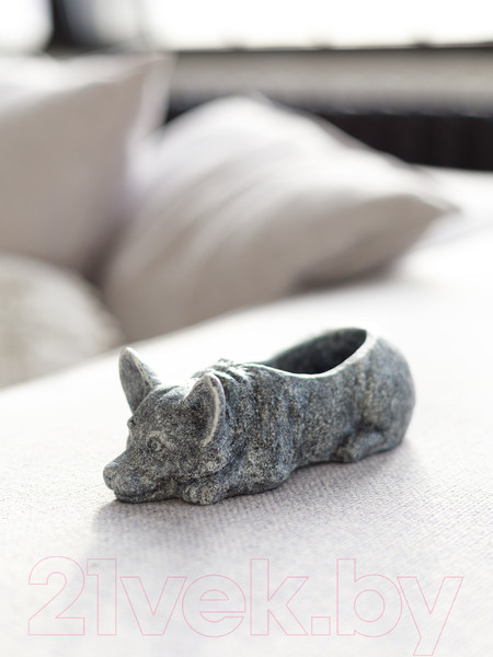 Изображение товара Кашпо Нашы майстры Корги / 1167 (серый)