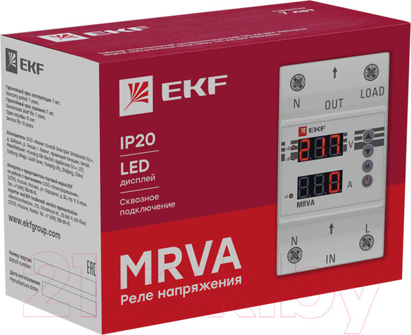 Изображение товара Реле напряжения EKF MRVA-63A