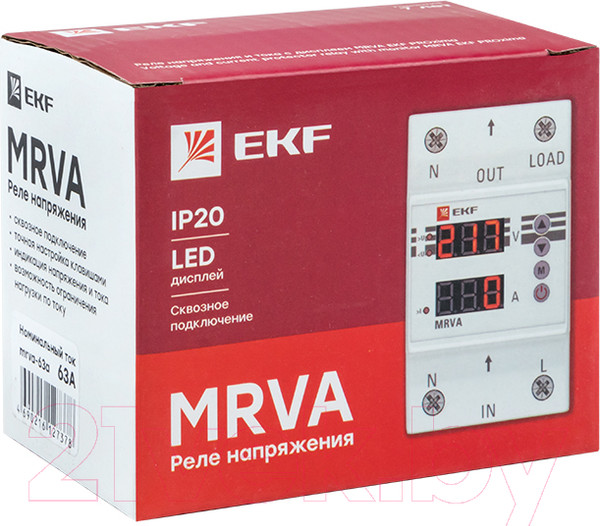 Изображение товара Реле напряжения EKF MRVA-63A