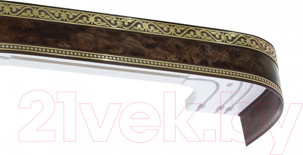 Изображение товара Карниз для штор LEGRAND Монарх с поворотами 3.6 / 48070369 (корень ореха)