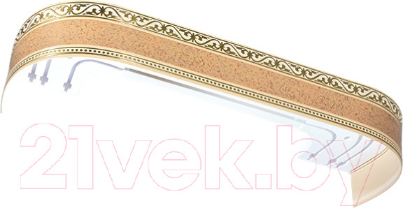 Изображение товара Карниз для штор LEGRAND Монарх с поворотами 1.6 / 58065873 (песок)