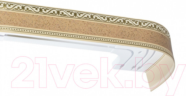 Изображение товара Карниз для штор LEGRAND Монарх с поворотами 3.0 / 48069577 (песок)