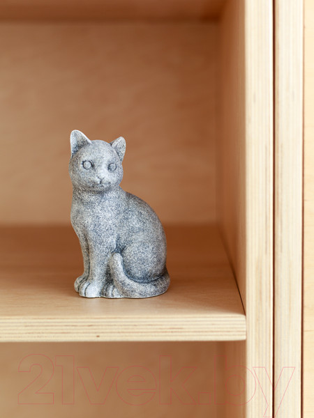 Изображение товара Статуэтка Нашы майстры Сидячий кот / 3022-3 (серый)
