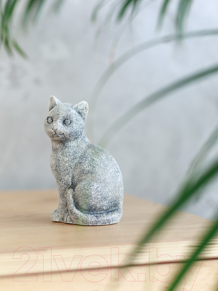 Изображение товара Статуэтка Нашы майстры Сидячий кот / 3022-3 (серый)
