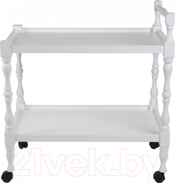 Изображение товара Сервировочный столик Мебелик Бридж (белый)