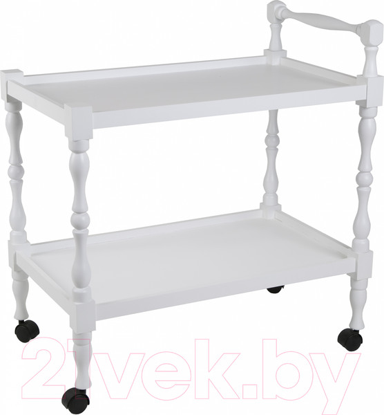 Изображение товара Сервировочный столик Мебелик Бридж (белый)