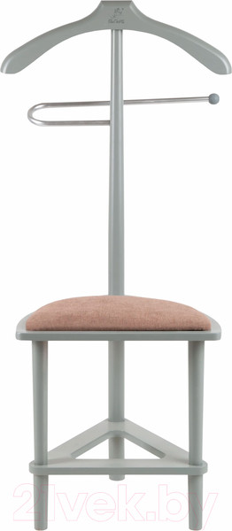 Изображение товара Стойка для одежды Мебелик Костюмная с сиденьем В 26Н (серый)