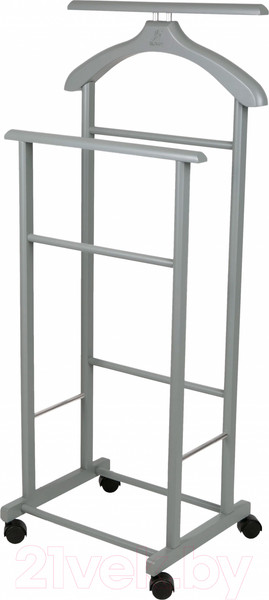 Изображение товара Стойка для одежды Мебелик Костюмная на колесах В 22Н (серый)