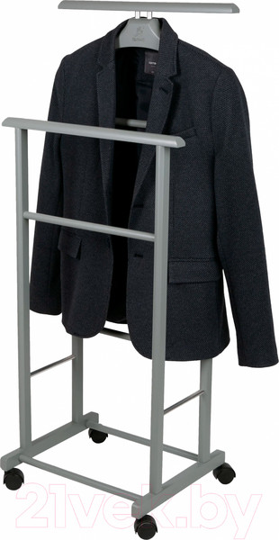 Изображение товара Стойка для одежды Мебелик Костюмная на колесах В 22Н (серый)