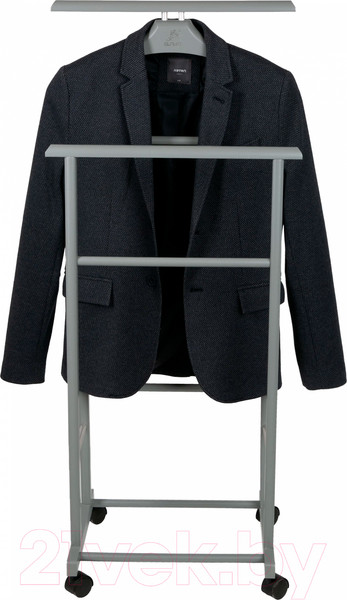 Изображение товара Стойка для одежды Мебелик Костюмная на колесах В 22Н (серый)