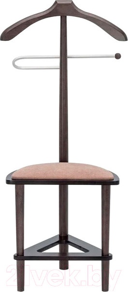 Изображение товара Стойка для одежды Мебелик Костюмная с сиденьем В 26Н (венге)