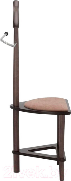 Изображение товара Стойка для одежды Мебелик Костюмная с сиденьем В 26Н (венге)