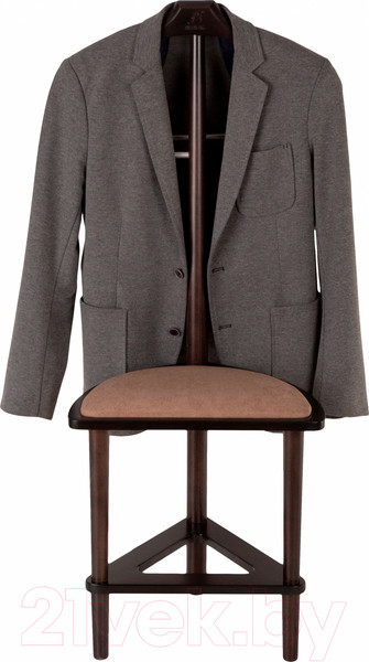 Изображение товара Стойка для одежды Мебелик Костюмная с сиденьем В 26Н (венге)