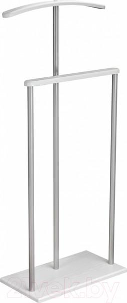 Изображение товара Стойка для одежды Мебелик Костюмная Дэви 1 (металлик/белый)