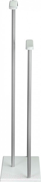 Изображение товара Стойка для одежды Мебелик Костюмная Дэви 1 (металлик/белый)