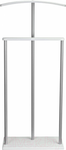Изображение товара Стойка для одежды Мебелик Костюмная Дэви 1 (металлик/белый)