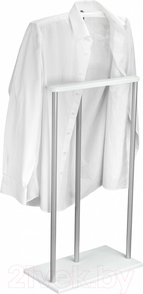Изображение товара Стойка для одежды Мебелик Костюмная Дэви 1 (металлик/белый)