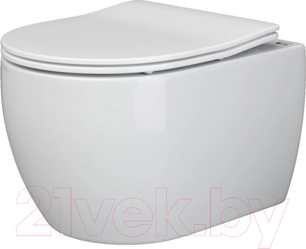 Изображение товара Унитаз подвесной Ceramica Nova Rimless CN3001 (с сиденьем и крышкой дюропласт)