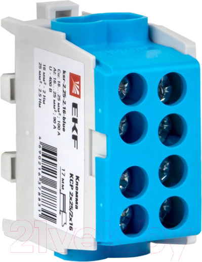 Изображение товара Клемма EKF PROxima KSR-2.25-2.16-Blue